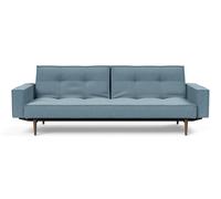 Canapé-lit avec accoudoirs Splitback Styletto frame black steel
