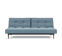 Innovation Living Canapé-lit Splitback - bleu-gris - Mixed Dance - orme foncé, conique