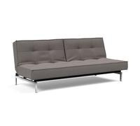 Canapé-lit Splitback chrome 210x89cm frame black steel