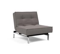 Fauteuil Splitback pattes chromées WxHxD 90x79x89cm