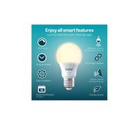 INNR Ampoule connectée E27 -Wifi Direct - Pack de 2 ampoules Blanc Chaud 2700 K Intensité réglable.