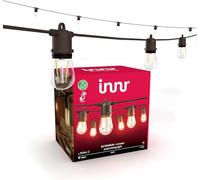 innr Guirlande Lumineuse Exterieure Extension 4m, pour kit de base OLS 210 | Blanc Chaud, 2200K, 8 ampoules LED connectées, Luminaire Intensité Variable, étanchéité IP65