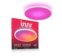 innr Plafonnier LED Connecté 42cm, Zigbee, Fonctionne avec Hue* et Alexa (Pont Requis), Lustre Salon Blanc et Couleur, Lampe Plafond Chambre RGB, Intensité Variable, 3100 lumens