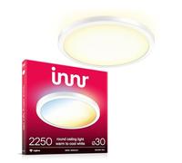 innr Plafonnier LED Connecté, Zigbee, Fonctionne avec Hue* et Alexa (Pont Requis), Lustre Salon Blanc Chaud à Froid, Lampe Plafond Chambre, Intensité Variable, 30cm, 2250 lumens