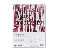 INNSPIRO Bloc de papier à huile A3-10 pages 280 g/m², papier spécial texturé pour huile et acrylique, peinture lourde