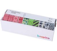 INNSPIRO Lot de 10 rubans masking tape Washi Série décorative