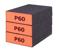 INNSPIRO Lot de 3 Chevilles de ponçage Mousse Souple Grain Moyen 60 10 x 7 x 2,5 cm.