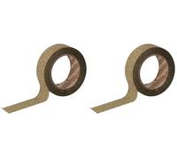 INNSPIRO Ruban de masking tape pailleté doré 15 mm x 6,5 m. Série Glitter (Lot de 2)