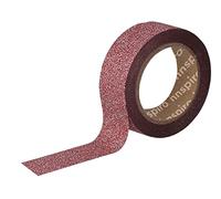 INNSPIRO Ruban masking tape paillettes rouge 15 mm x 6,5 m. Série Glitter
