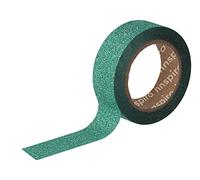 INNSPIRO Ruban masking tape paillettes vert 15 mm x 6,5 m. Série Glitter