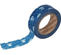 INNSPIRO Ruban masking tape Washi bateaux bleu 15mm.x10xm. Série outremer