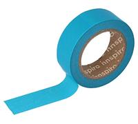 INNSPIRO Ruban masking tape Washi bleu 15 mm x 10 x m. Série outre-mer
