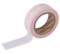 INNSPIRO Ruban masking tape Washi Cœur rose 15 mm x 10 m Série Floral