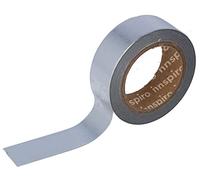 INNSPIRO Ruban masking tape Washi Foil argenté 15 mm x 10 m Série Metal