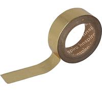 INNSPIRO Ruban masking tape Washi Foil doré 15 mm x 10 m. Série Métal