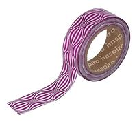 INNSPIRO Ruban masking tape Washi Foil forme rose 15 mm x 10 m Série Metal
