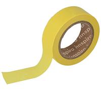 INNSPIRO Ruban masking Tape Washi jaune 15 mm x 10 m. Série lisse basique