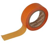 INNSPIRO Ruban masking tape Washi orange 15 mm x 10 m. Série Unies Basic