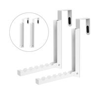 Inntop Lot de 2 cintres pliants à suspendre sur la porte, porte-manteau pliable à suspendre pour intérieur, buanderie, petit espace, pliable, portable, crochet de suspension pliable