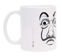 Inny Mug en Céramique 330ml Collection La Casa De Papel Solide Lavable Blanc