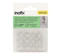 Inofix Lot de 14 Patins adhésifs transparents protecteurs amortisseurs antidérapants ø12,7 mm 14 pièces blister