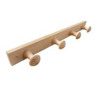 INOFIX Porte-manteau en bois de pin 4 têtes