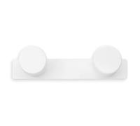 INOFIX SAINT GENIS Portemanteau Double Plastique Blanc en Sachet Accrochable