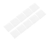 INOOMP 10 Pièces Bloc-notes Auto-adhésif, Carré en Papier Blanc, Lignes Transversales, 10 Blocs, à Coller au Mur Tableau Noir, pour Étudiants et Employés de Bureau