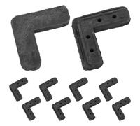 INOOMP 10 Pièces Équerre Plastique Rigide 90 Degrés pour Cadres de Moustiquaires et Portes-écrans, Facile à Installer, Robuste et Esthétique pour Diverses Occasions
