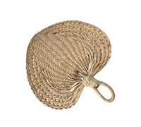 INOOMP 12 Pièces Éventail en Raphia Naturel Beige Robuste et Réutilisable pour Décoration Rustique Maison et Cérémonies de Jardin Mariage Bohème