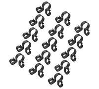 INOOMP 15 Pièces Pince de Sécurité Noire en Plastique pour Bougies de | Clip D'extension de Bouteille, Usage Bar et Soirées, Solide, Ne Se Déforme Pas Facilement