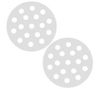 INOOMP 2 grilles à feu en fonte, plaque à charbon de bois haute | Grille de rechange pour barbecue, construction en fer, compatible avec la plupart des barbecues de jardin, améliore la