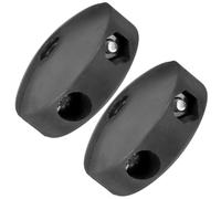 INOOMP 2 Pièces Boule D'arrêt en Caoutchouc Solide Noir pour Enrouleur de Tuyau D'huile Résistance la Compression et Finition Lisse sans Bavure, Diamètre Intérieur 14mm, pour Jardin et