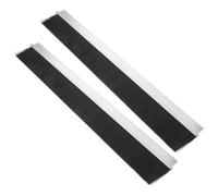 INOOMP 2 Pièces Brosse de Joint D'étanchéité pour Porte de Garage et Porte Roulante, Poils en Nylon Dense, de Bruit, Aluminium et Plastique Noir, pour Entrepôts et Ateliers
