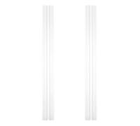 INOOMP 2 Pièces Charnière Transparente en Acrylique Axe Flexible 36x3,6x0,9cm sans Vis ni Colle Design sans Joint pour Projets DIY et Aménagement Maison
