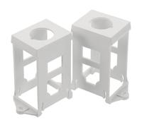 INOOMP 2 supports de montage sur rail DIN pour boutons-poussoirs de 22 mm | Support de fixation en plastique pour interrupteur, pour armoire de commande PLC, compatible avec voyants lumineux,