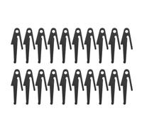 INOOMP 20 pièces pour glissières de tiroir : clips anti-chute de 6,1 cm pour rails coulissants - butées de fin de course pour mécanismes de glissières de tiroir et fixations pour la réparation