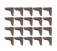 INOOMP 200 Pièces Protège-Coins en Fer Patiné Vert Vintage | Protection D’angle à Glisser, Usage Scrapbooking et Reliure, pour Journaux et Livres Comptables