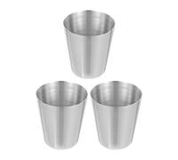 INOOMP 3 Pièces Protège-becs de Théière en Acier Inoxydable Argenté, Housse Anti-fuite et Anti-poussière, Accessoire Portable Cuisine et Maison