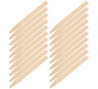 INOOMP 30 Pièces Piquets en Bambou pour Mesure et Repérage, Étanches Numéros Clairs, Adaptés au Paysagisme la Planification Routière