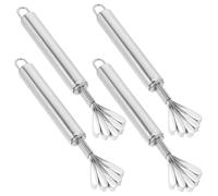 INOOMP 4 Pièces Grattoir en Acier Inoxydable, Outil Cuisine Professionnel pour Râper la Chair de Fruit à Coque et Nettoyer les Écailles de Poisson, Facile à Nettoyer, pour Cuisines