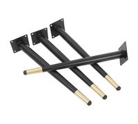 INOOMP 4 Pièces Pieds de Meuble en Fer, Support Vintage | Anti-basculement, Usage Polyvalent, Finition Simple Élégante, pour Buffet, Bureau, Canapé, Table Basse