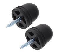 INOOMP 4 Pièces Protection de Porte en Caoutchouc Noir pour Camping-butoir de Verrouillage Facile à Installer, Amortisseur Anti-collision pour Portes Extérieures et Intérieures