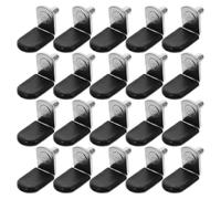 INOOMP 40 Pièces Support à Robustes Verre Étagères pour Faciles et Angle Supports Étagère Clous de avec Manchon Caoutchouc Installer Adaptés
