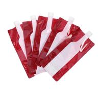 INOOMP 5 pièces à Vin Pliable Portable avec Entonnoir et Ouvre Bouteille Pochette Réutilisable pour Stockage et Transport de Boissons de Rangement Chute pour Vin Liqueur et Jus