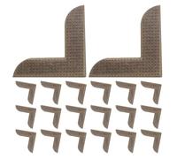 INOOMP 50 protège-Coins pour cahiers et Pochettes : Coins triangulaires en Fer sculpté Style Vintage (3 x 3 cm) - Protections décoratives pour cahiers, Albums Photo et Scrapbooking.