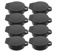 INOOMP 8 Pièces Couvercle Étanche Noir pour Coffret Électrique Extérieur et Armoire de Contrôle, Protection Imperméable en Abs, Installation Facile pour Usage en Extérieur