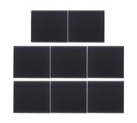 INOOMP 8 Pièces Joint de Porte et Fenêtre en Mousse Pu Polyuréthane Autocollant, Joint D’angle de Cadre de Porte, Noir, Découpable, Facile à Installer, pour Garder L’air Climatisé