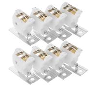 INOOMP 8 Pièces Verrou de Cordon Support en Métal Blanc pour Stores Romains, Parties Plissées, Installation Simple et Fonctionnement sans Effort, pour Réparation de Stores