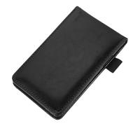 INOOMP Bloc-notes de Poche Noir A7 Léger et Facile à Transporter en Papier Pu, Carnet Multifonction pour Bureau et Usage Domestique
